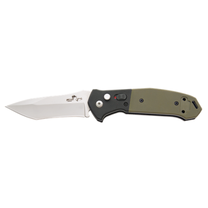 5 Auto Bold Action V Black-od Green G10 Handle With Bead Blast Blade