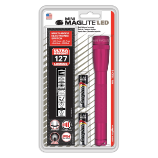 Sp22 Mini Maglite 2 Aa-cell Led Flashlight W- Holster