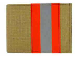 Firefighter Gold Matrix Bifold Cc Wallet - 3.50''x4.50''