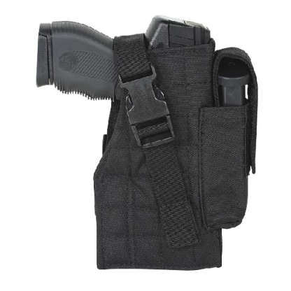 Tactical Molle Holster W- Attached Mag Pouch