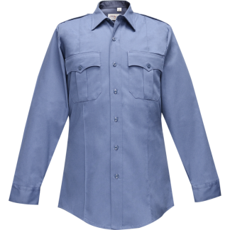 Duro Poplin Long Sleeve Shirt W- Sewn-in Creases