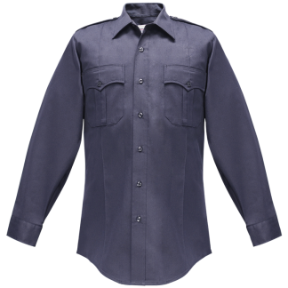 Duro Poplin Long Sleeve Shirt W- Sewn-in Creases