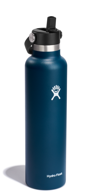 Standard Mouth 24oz Insulated Water Bottle w/ Flex Straw