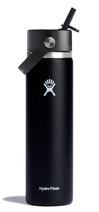 Wide Mouth Insulated Water Bottle W- Flex Straw Cap