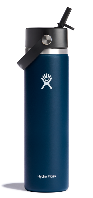 Wide Mouth Insulated Water Bottle W- Flex Straw Cap