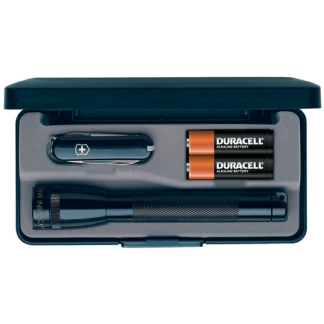 Mini Mag Aa W- Swiss Knife, Black