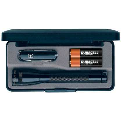 Mini Mag Aa W- Swiss Knife, Black