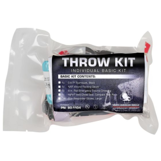 Basic Individual Throw Kit W- Wound Packing Gauze