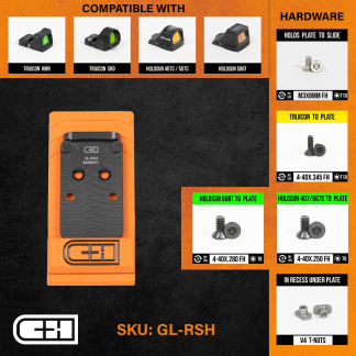 Optics Adapter Plate - For Glock Mos V4 Mil-leo