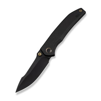 Ryson Thumb Stud Knife Black Titanium Handle (3.33" Black Stonewashed Bohler M390 Blade)