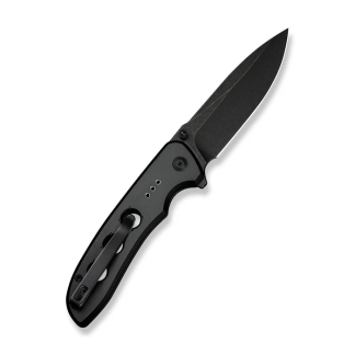 Civivi Hyperpulse Flipper & Thumb Stud & Button Lock Knife Black Aluminum Handle (3.5" Black Stonewashed 14c28n Blade) C23087a-1