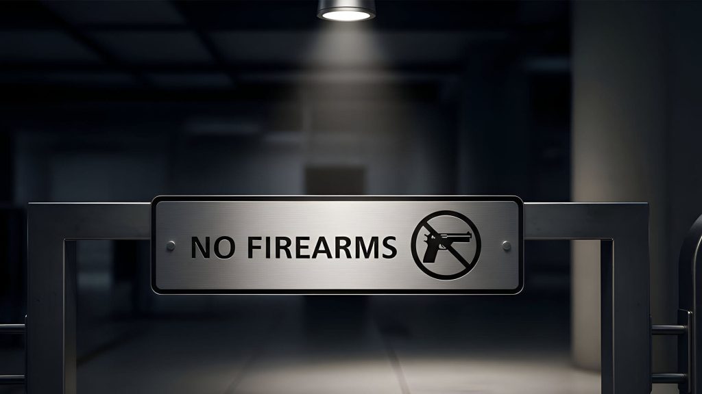 firearm ban in security hall
