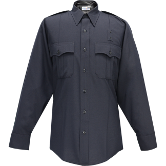 Justice Long Sleeve Shirt W- Zipper - Lapd Navy