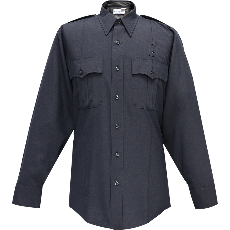 Justice Long Sleeve Shirt W- Zipper - Lapd Navy