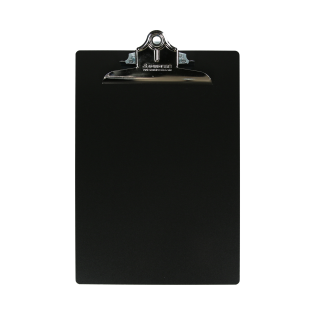 Letter Size Aluminum Clipboard W- Clip - Black