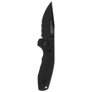 Sog-tac Au Compact  Black - Partially Serrated
